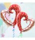 PS062 - 18 inch Love Flower Hollow Heart Shape Foil Balloon